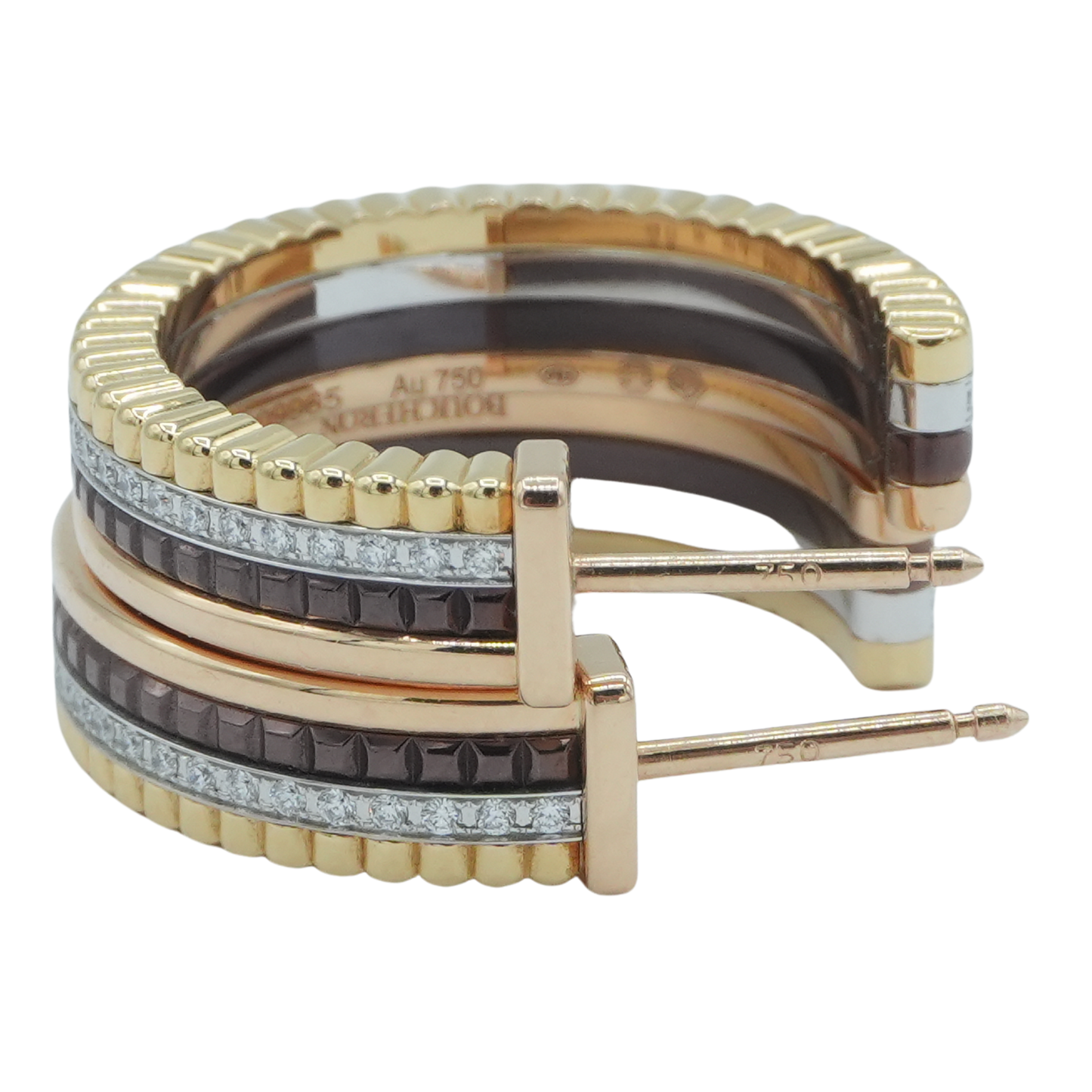 BOUCHERON Quatre Classique Hoop Earrings – Small (Gold / Diamond)