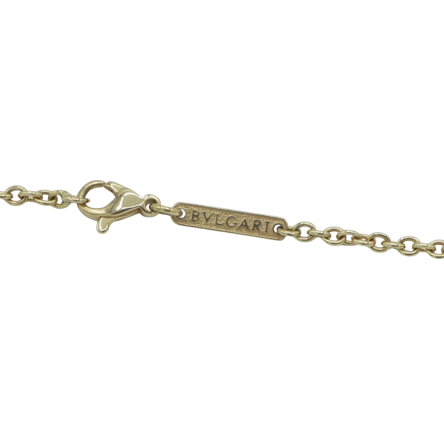 BVLGARI 18K Yellow Gold Latin Cross Necklace 40cm  22g